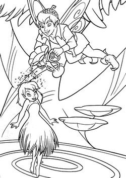 coloriage naissance clochette